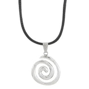 Hand-woven Spiral Vortex Pendant Necklace